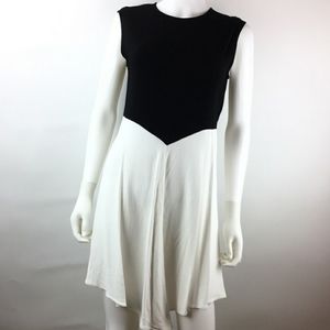 NWOT black and white Zara Color Block Dress